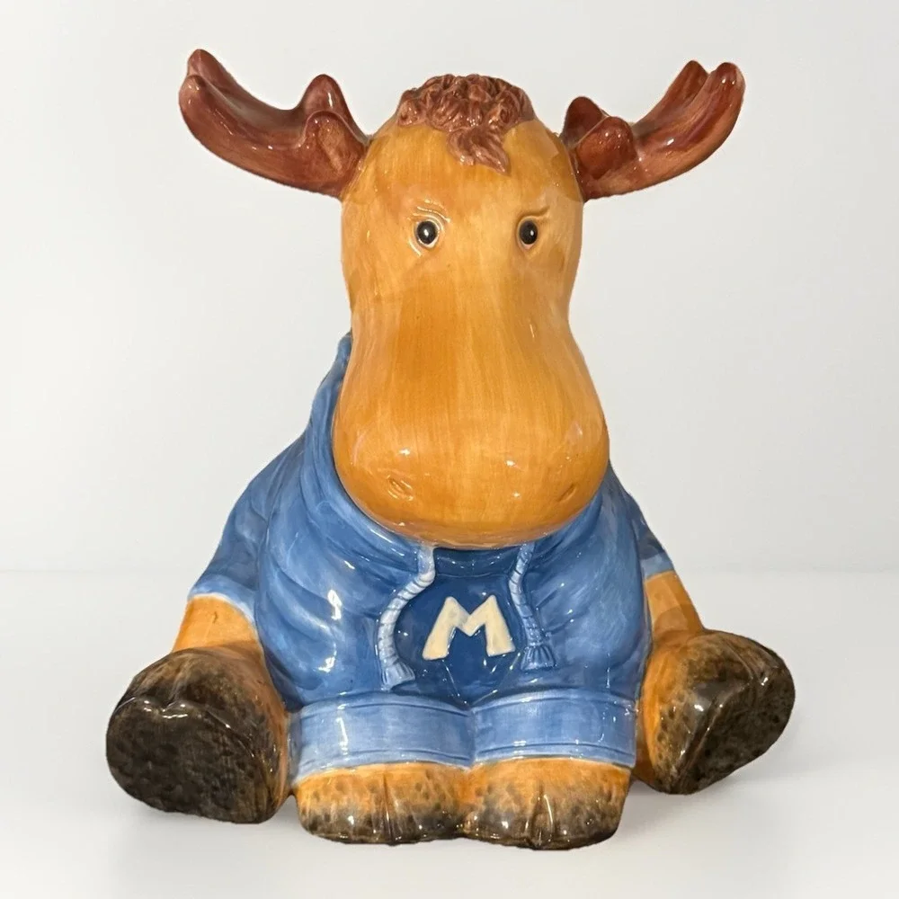 Harry and David 2007 Moose Cookie Jar  Great Cond.10 1/2